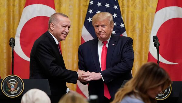 الرئيس الأمريكي دونالد ترامب والرئيس التركي رجب طيب أردوغان - سبوتنيك عربي