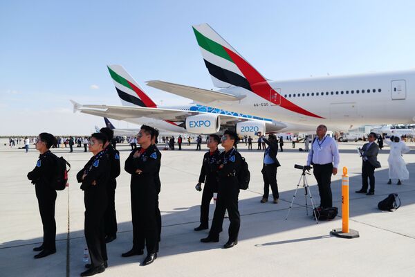 زوار معرض دبي للطيران لعام 2019، 17 نوفمبر 2019 - سبوتنيك عربي
