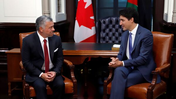 جاستين ترودو رئيس وزراء كندا والملك عبد الله الثاني - سبوتنيك عربي