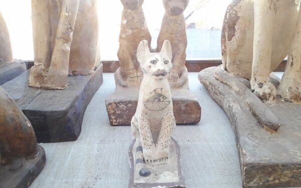 تمثال حيوان فرعوني مقدس يرجح أنه شبل أسد - سبوتنيك عربي