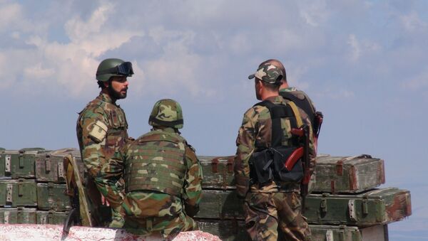 الحربي الروسي السوري يهدئ من اندفاع المسلحين الصينيين في ريف اللاذقية، سوريا - سبوتنيك عربي