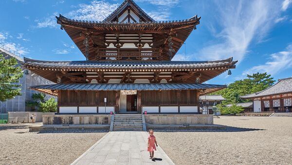 صورة لـمعبد هوريو-جي في اليابان، للمصور سارة راولينسون، التي وصلت إلى نهائي مسابقة المصور التاريخي لعام 2019 - سبوتنيك عربي