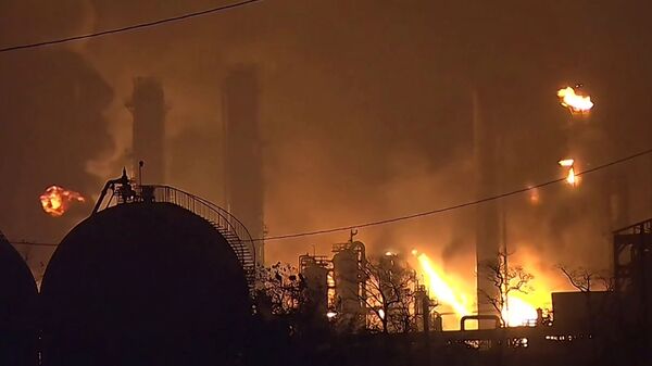 حريق بمصنع للبتروكيماويات بولاية تكساس الأمريكية - سبوتنيك عربي