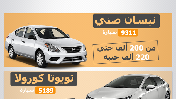 أسعار أكثر 10 سيارات مبيعا في مصر - سبوتنيك عربي