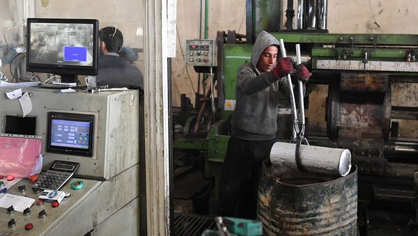 مصنع الألومنيوم في منطقة عدرا في ريف دمشق، سوريا  - سبوتنيك عربي