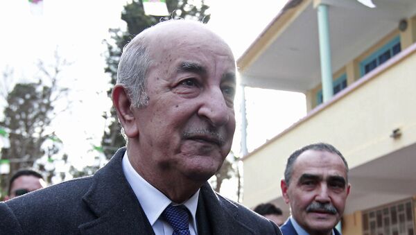 عبد المجيد تبون، الرئيس الجزائري المنتتخب، 12 ديسمبر2019 - سبوتنيك عربي