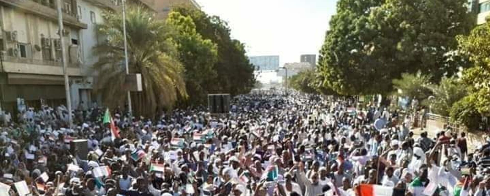 مظاهرات المسيرة الخضراء المؤيدة للبشير في السودان - سبوتنيك عربي, 1920, 30.06.2020