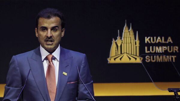 أمير قطر الشيخ تميم بن حمد آل ثاني يلقي كلمة في قمة كوالالمبور - سبوتنيك عربي