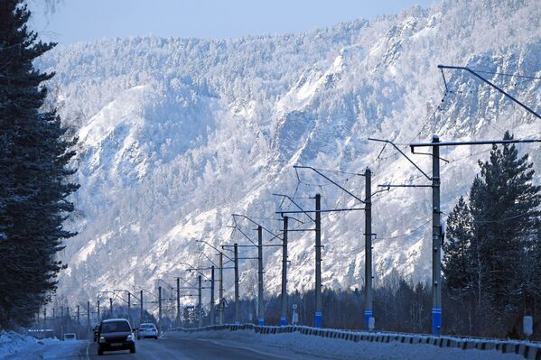 الطريق السريع ينيسي بالقرب من مدينة ديفنوغورسك في إقليم كراسنودارسكي كراي جنوب روسيا - سبوتنيك عربي