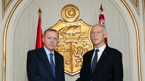 الرئيس التركي رجب طيب أردوغان والرئيس التونسي قيس سعيد - سبوتنيك عربي