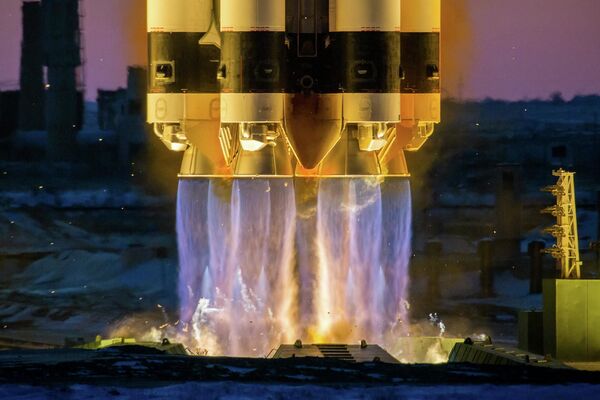 اطلاق صاروخ حامل بروتون-إم مع القمر الصناعي إلكترو-إل رقم3 - سبوتنيك عربي