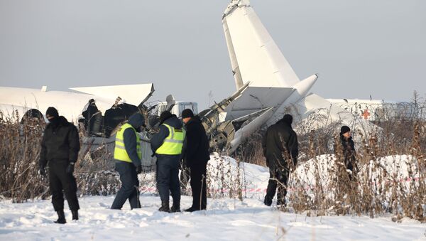 تحطم طائرة ركاب بالقرب من مدينة ألماتي في كازاخستان، 27 ديسمبر 2019 - سبوتنيك عربي