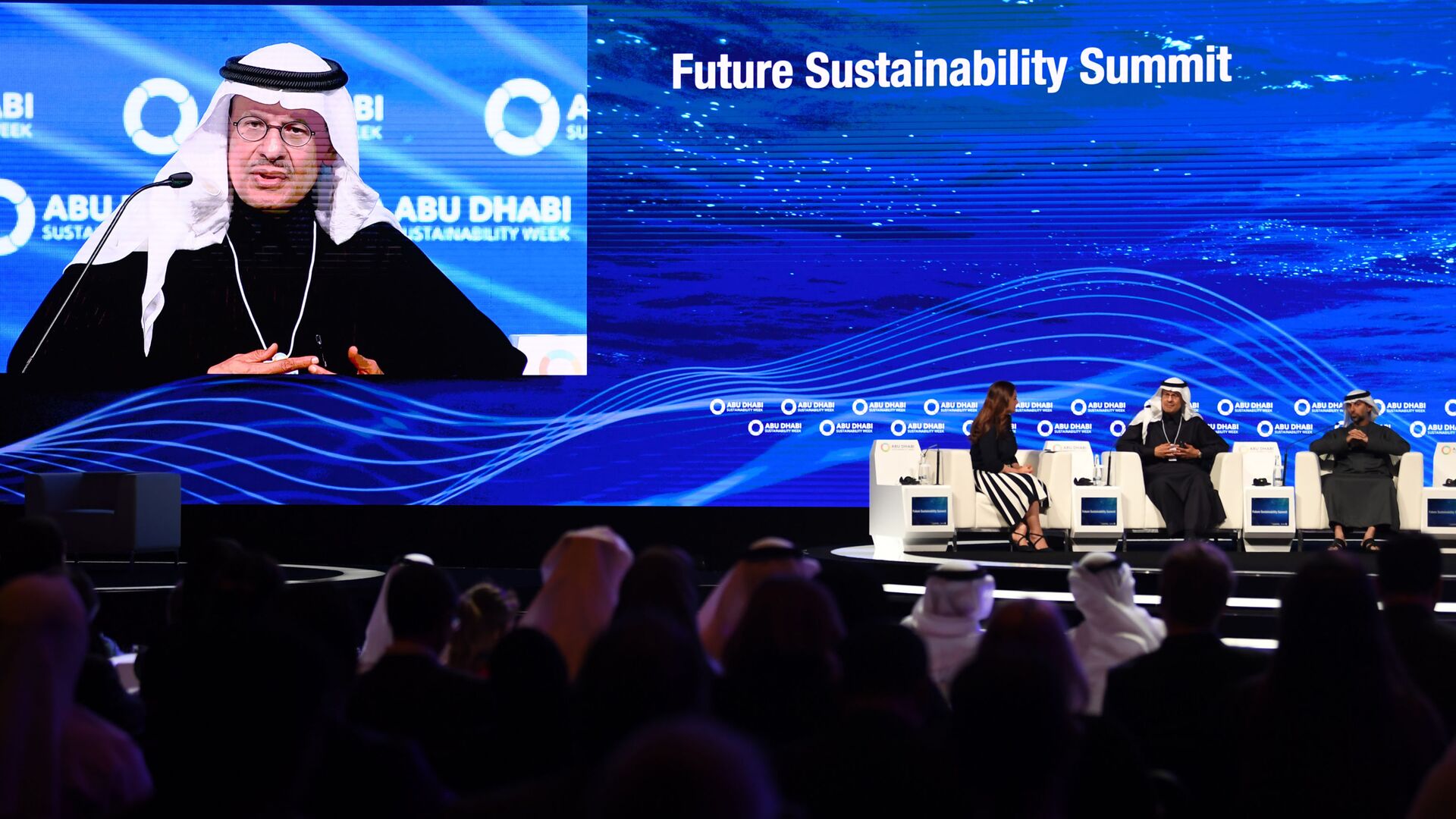 أسبوع أبوظبي للاستدامة 2020، 14 يناير 2020 - وزير الطاقة السعودي الأمير عبد العزيز بن سلمان آل سعود. - سبوتنيك عربي, 1920, 16.11.2021
