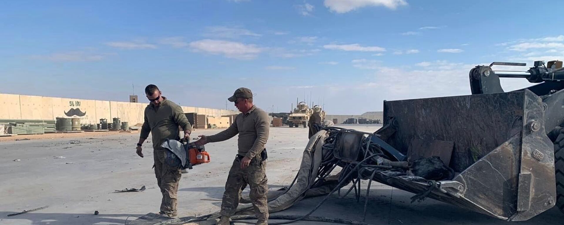 تداعيات قصف القاعدة العسكرية الأمريكية عين الأسد في العراق، 13 يناير 2019 - سبوتنيك عربي, 1920, 09.06.2021