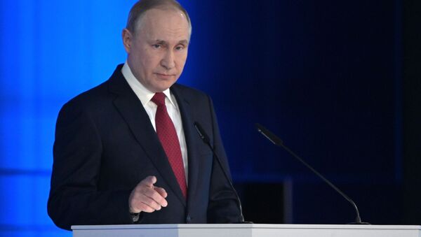 الرئيس فلاديمير بوتين يوجه رسالته السنوية إلى الجمعية الفيدرالية، 15 يناير 2020 - سبوتنيك عربي