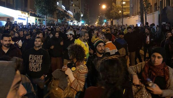 احتجاجات بيروت، لبنان 15 يناير 2020 - سبوتنيك عربي