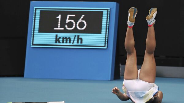 لاعبة التنس الرومانية سيمونا هاليب أثناء المباراة ضد الأمريكية جينيفر برادي في بطولة أستراليا المفتوحة للتنس، 21 يناير 2020 - سبوتنيك عربي