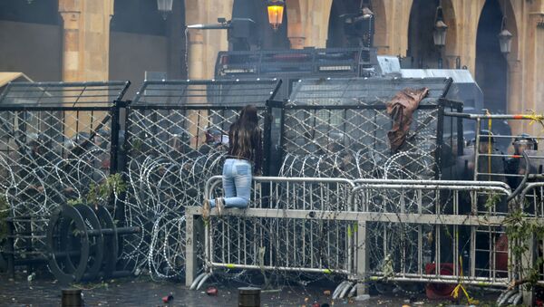 استمرار الاحتجاجات في بيروت، لبنان 18 يناير 2020 - سبوتنيك عربي