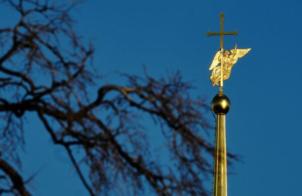 تمثال الملاك في كاتدرائية بطرس وبولس في سان بطرسبورغ - سبوتنيك عربي