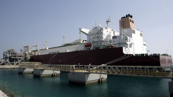 رصيف تابع لشركة قطر للغاز الطبيعي المسال  في الدوحة - سبوتنيك عربي