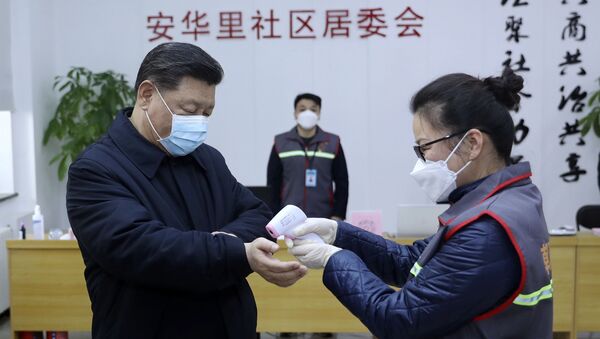 الرئيس الصيني شي جين بينغ، يجري فحوصات في مستشفى في بكين للتأكد من سلامته من فيروس كورونا - سبوتنيك عربي