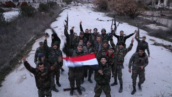 الجيش السوري في جمعية الزهراء غرب حلب  - سبوتنيك عربي