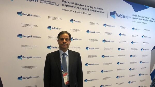السفير اللبناني شوقي بونصار في منتدى فالداي في موسكو - سبوتنيك عربي
