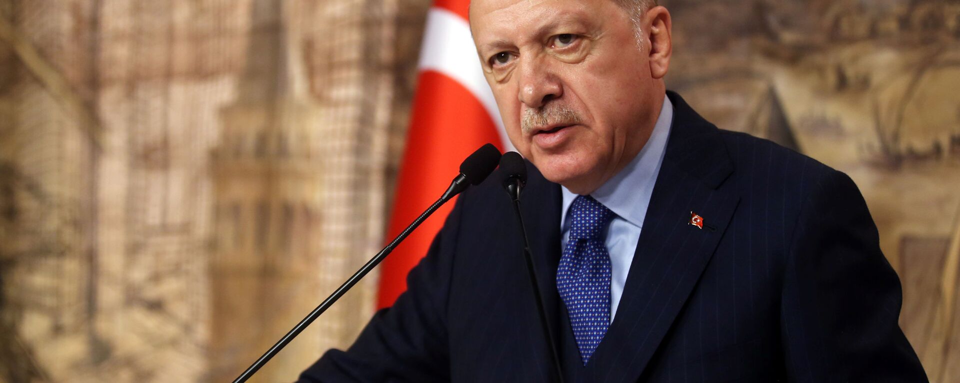 الرئيس التركي أردوغان يتحدث خلال اجتماع في اسطنبول - سبوتنيك عربي, 1920, 14.04.2020