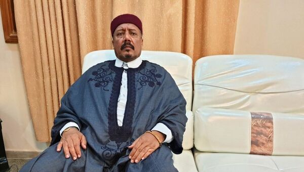 رئيس المجلس الأعلى لقبيلة الزوية الليبية، الشيخ السنوسي الحليق الزوي - سبوتنيك عربي