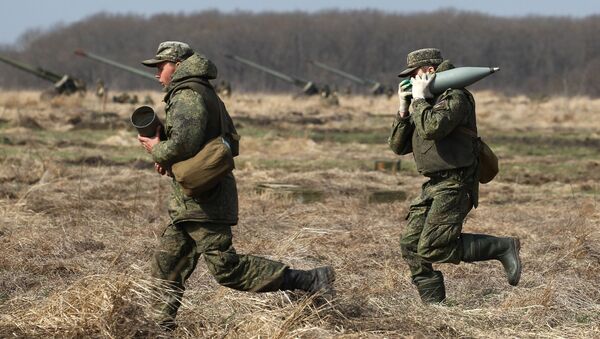 الجيش الروسي - مناورات عسكرية في إقليم جنوب روسيا، ميدان مولكينو العسكري في كراسنودارسكي كراي - سبوتنيك عربي