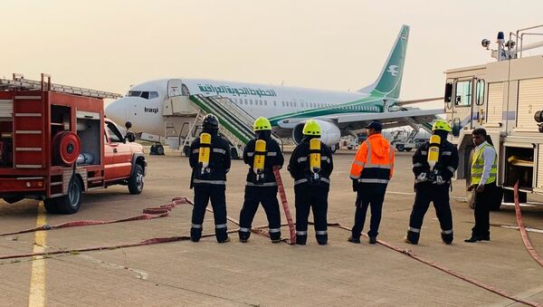 إخلاء طائرة عراقية في مطار بغداد - سبوتنيك عربي