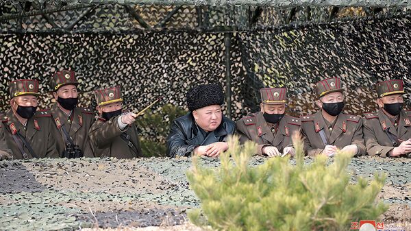 زعيم كوريا الشمالية  كيم جونغ أون - سبوتنيك عربي