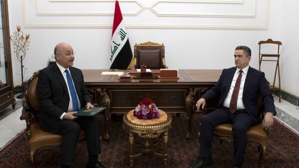 الرئيس العراقي برهم صالح يكلف مصطفى الكاظمي بتشكيل الحكومة العراقية المؤقتة - سبوتنيك عربي