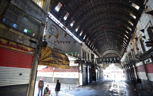 الشرطة السورية تغلق سوق الحميدية - سبوتنيك عربي
