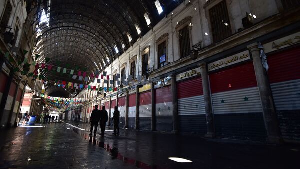 الشرطة السورية تغلق سوق الحميدية - سبوتنيك عربي