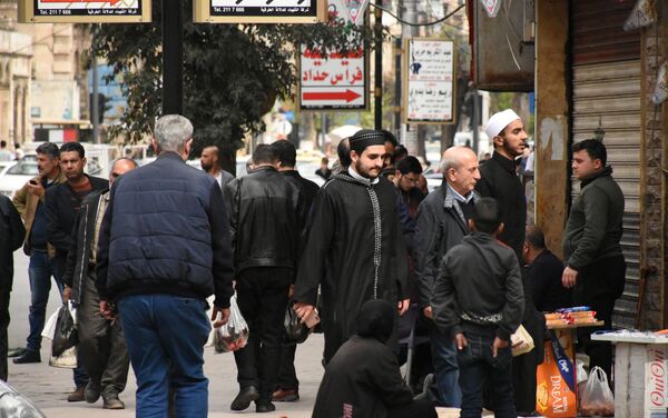 الحلبيون في زمن كورونا، حلب، سوريا - سبوتنيك عربي