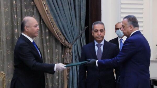 رئيس الوزراء العراقي مصطفى الكاظمي، 9 أبريل 2020 - سبوتنيك عربي