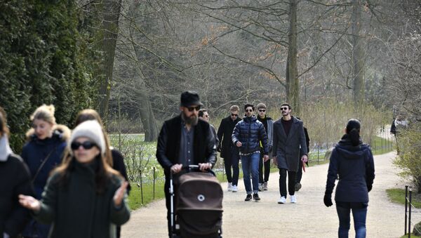 مواطنين في الدنمارك في حديقة عامة - سبوتنيك عربي