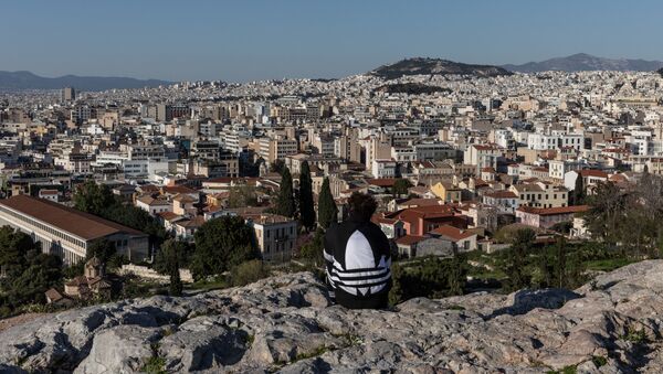 الوضع في منطقة أثينا، على خلفية تفشي كورونا في اليونان، 10 أبريل 2020 - سبوتنيك عربي