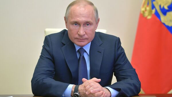 اجتماع الرئيس فلاديمير بوتين، موسكو 24 أبريل 2020 - سبوتنيك عربي