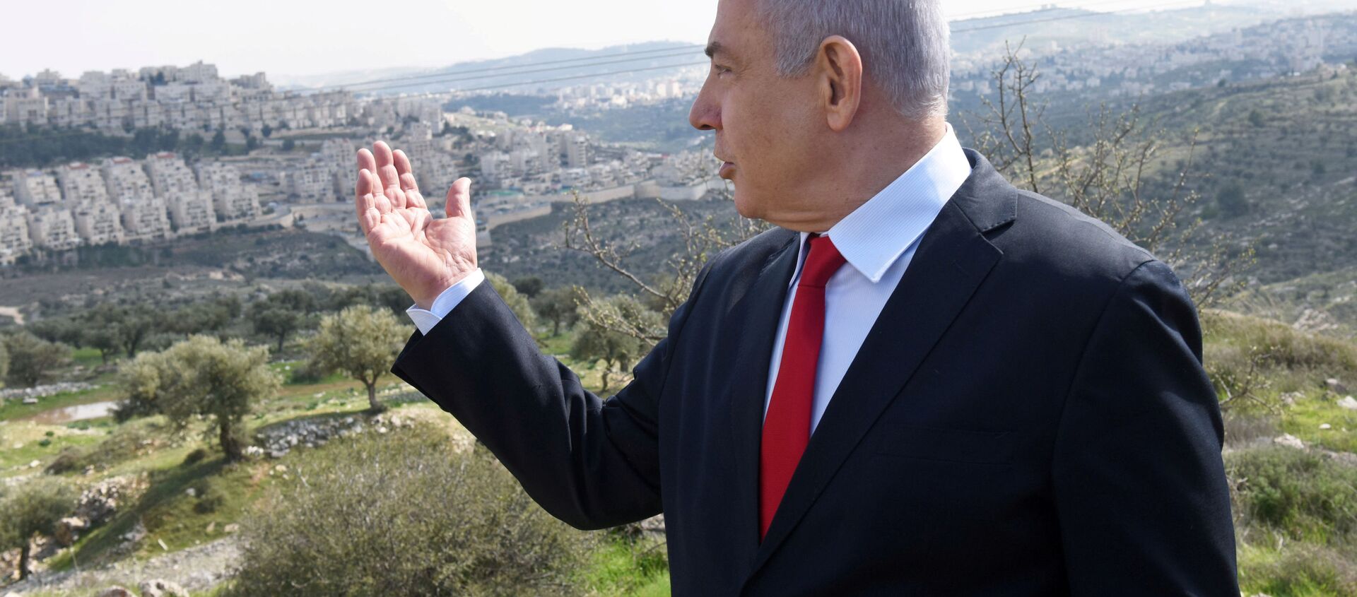 رئيس الوزراء الإسرائيلي بنيامين نتنياهو، المستوطنات، الضفة الغربية،  20 فبراير 2020 - سبوتنيك عربي, 1920, 16.06.2020