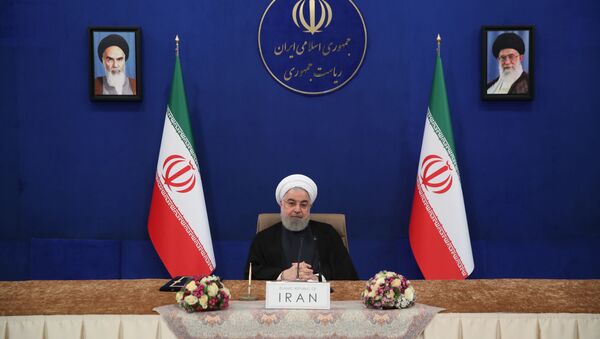  الرئيس الإيراني حسن روحاني، طهران، إيران 4 مايو 2020 - سبوتنيك عربي