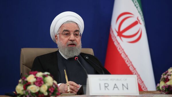  الرئيس الإيراني حسن روحاني، طهران، إيران 4 مايو 2020 - سبوتنيك عربي