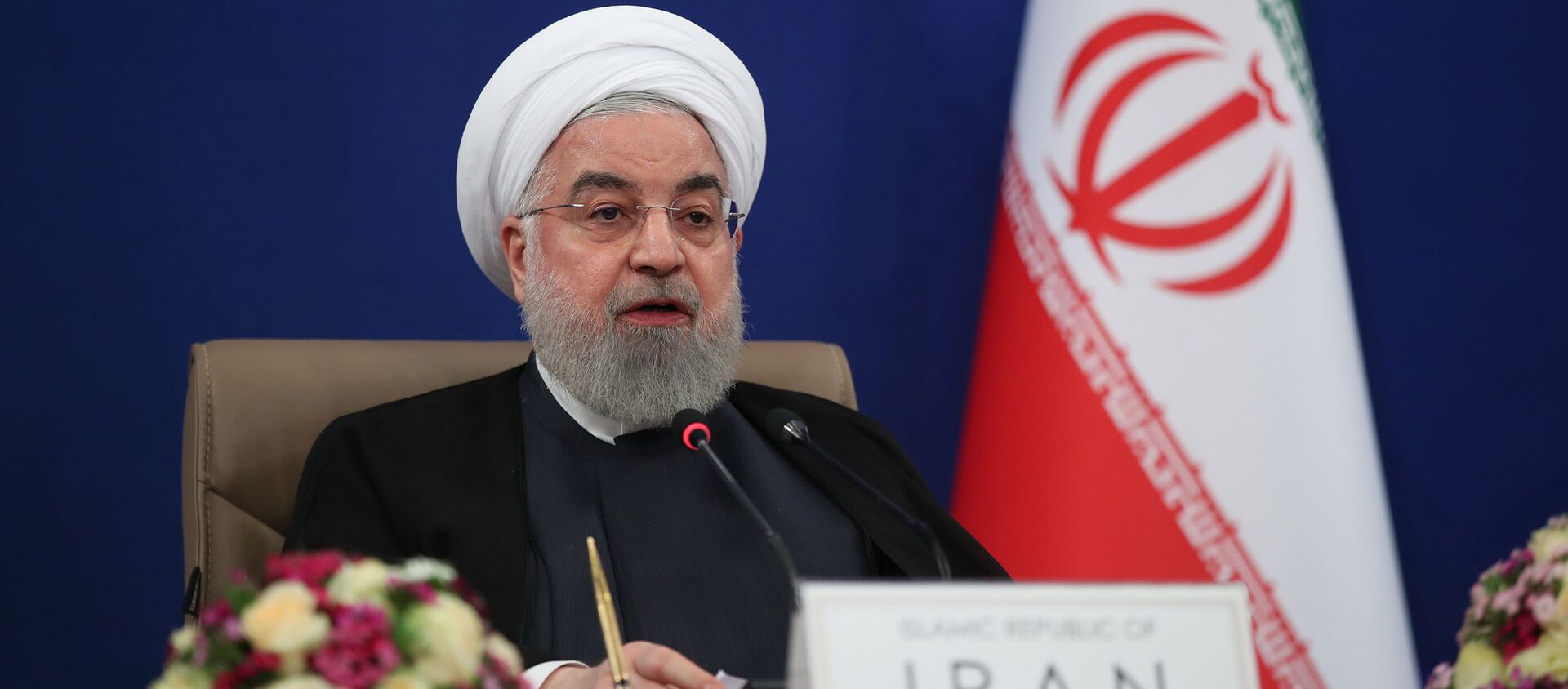  الرئيس الإيراني حسن روحاني، طهران، إيران 4 مايو 2020 - سبوتنيك عربي, 1920, 10.04.2021