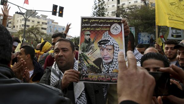 أنصار حركة فتح في قطاع غزة، يناير 2020 - سبوتنيك عربي