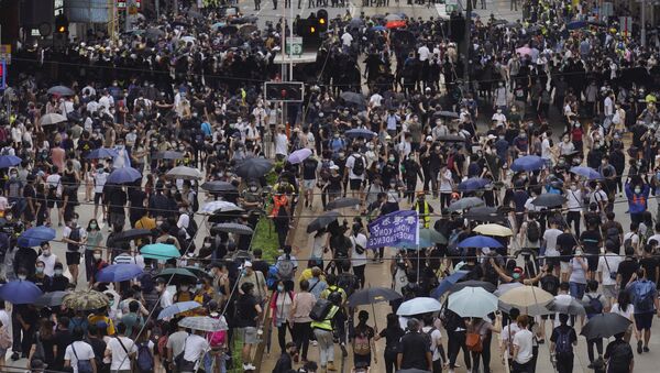 الاحتجاجات في هونغ كونغ ضد قانون بكين  - سبوتنيك عربي