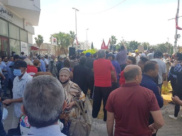 تونس... تحركات احتجاجية للمطالبة بتنحي رئيس البرلمان راشد الغنوشي تونس... تحركات احتجاجية للمطالبة بتنحي رئيس البرلمان راشد الغنوشي - سبوتنيك عربي