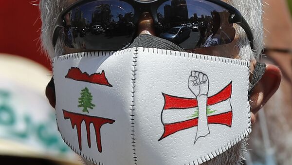 مظاهرات مناهضة للحكومة اللبنانية في بيروت  - سبوتنيك عربي