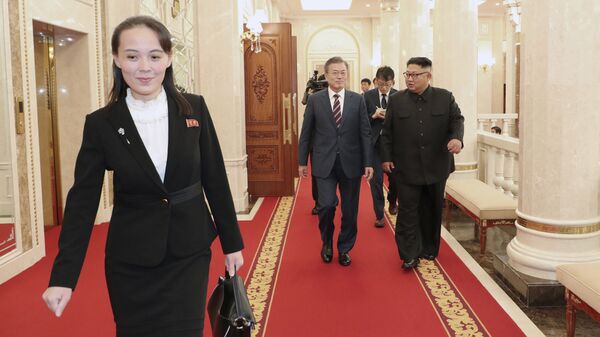 شقيقة زعيم كوريا الشمالية كيم يو جونغ، 2018 - سبوتنيك عربي