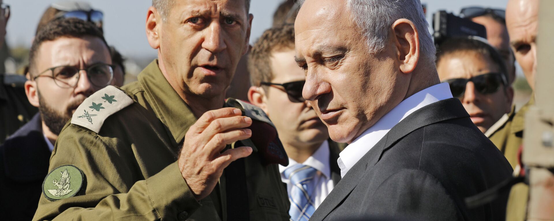 رئيس الوزراء الإسرائيلي بنياين نتنياهو ورئيس هيئة الأركان الإسرائيلية أفيف كوخافي - سبوتنيك عربي, 1920, 05.10.2021